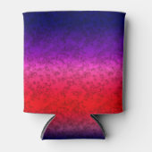 Blauwrode ombre blikjeskoeler (Voorkant)