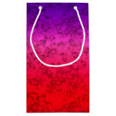 Blauwrode ombre klein cadeauzakje (Achterkant)