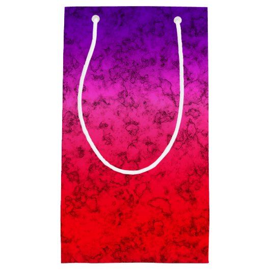 Blauwrode ombre klein cadeauzakje (Voorkant)