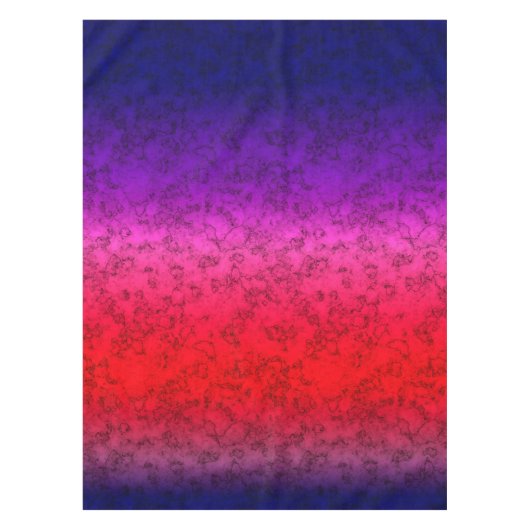 Blauwrode ombre tafelkleed (Voorkant)