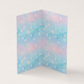 Blauwroze gradiënt Sterrenachtergrond Visitekaartjes (Binnen)