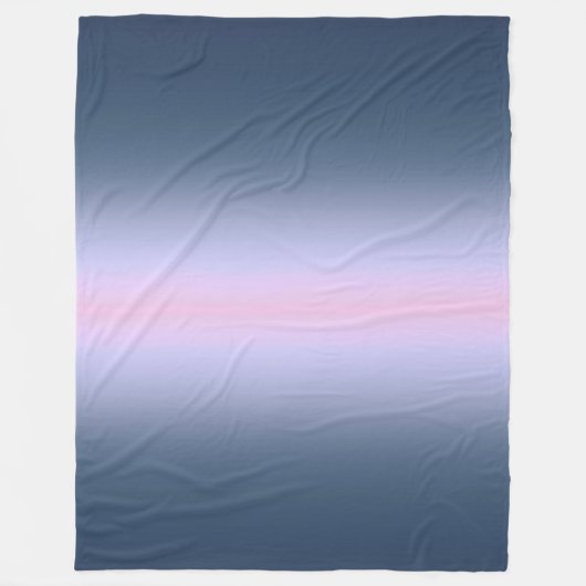 Blauwroze ombre . fleece deken (Voorkant)