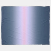 Blauwroze ombre . fleece deken (Voorkant (Horizontaal))