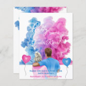 Blauwroze roken koppel sekse openbaring (Voorkant / Achterkant)