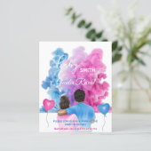 Blauwroze roken koppel sekse openbaring (Staand voorkant)