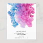 Blauwroze roken koppel sekse openbaring (Achterkant)