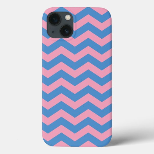 Blauwschotel Bevrokken Orchidee Chevrons Case-Mate iPhone Case (Achterkant)