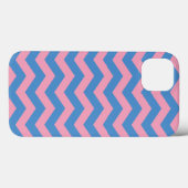 Blauwschotel Bevrokken Orchidee Chevrons Case-Mate iPhone Case (Achterkant (horizontaal))