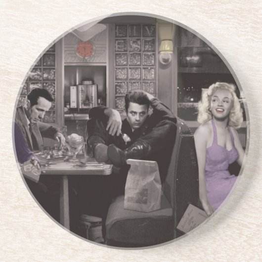 Blauwschotel Zandsteen Onderzetter (Voorkant)