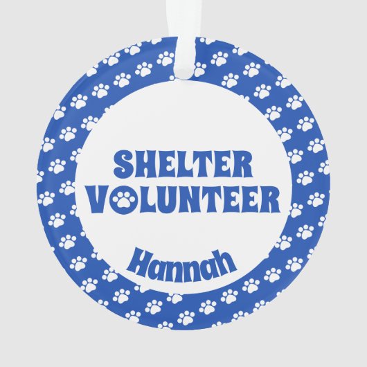 Blauwschottervrijwilliger Ornament (achterkant)