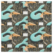 blauwstaartmermaispatroon stof (Swatch)