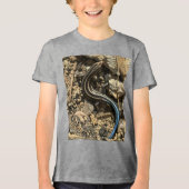 blauwstaartschil Tri-Blend shirt (Voorkant)