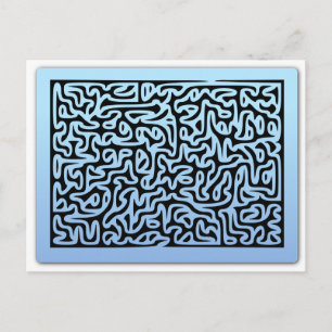 Blauwstalen maïs briefkaart
