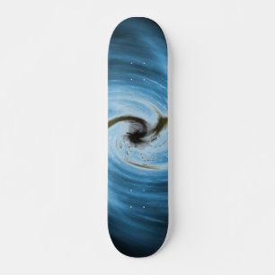 Blauwstalen skateboard