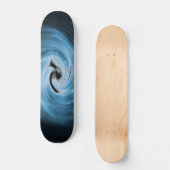 Blauwstalen skateboard (Voorkant)