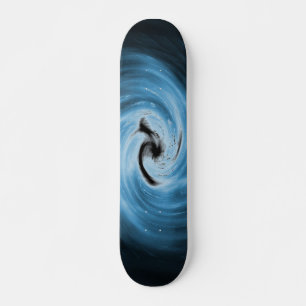 Blauwstalen skateboard