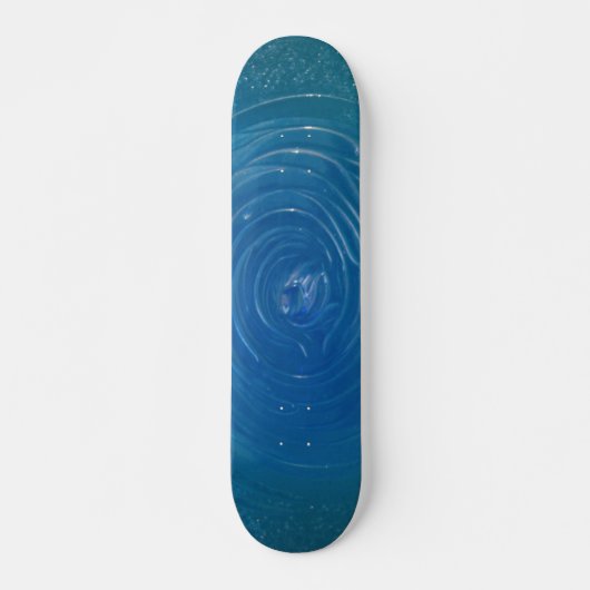 Blauwstalen skateboard (Voorkant)