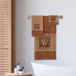 Blauwsteenband Chestnut Brown Bad Handdoek