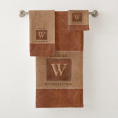 Blauwsteenband Chestnut Brown Bad Handdoek (Insitu)