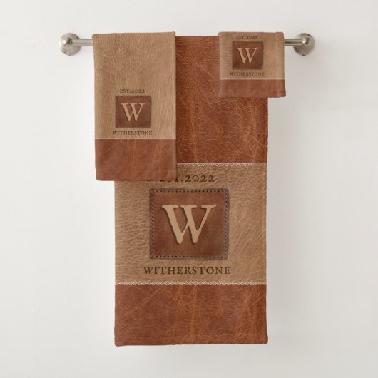 Blauwsteenband Chestnut Brown Bad Handdoek (Insitu)