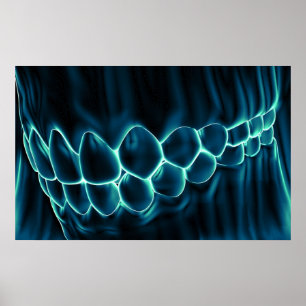 Blauwtaartje en tandvlees Dentist Orthodontist Pos Poster