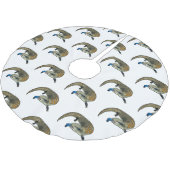 Blauwtongen cartoon illustratie kerstboom rok (Gekanteld)