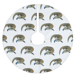 Blauwtongen cartoon illustratie kerstboom rok