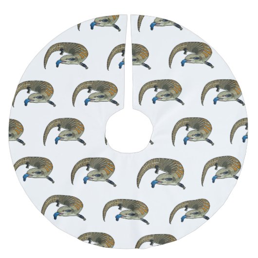 Blauwtongen cartoon illustratie kerstboom rok (Voorkant)