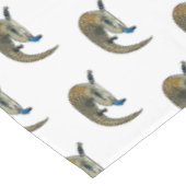 Blauwtongen cartoon illustratie tafelkleed (Gekanteld)