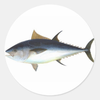 Blauwvintonijn Ronde Sticker