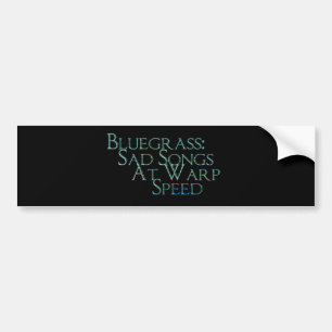 Blauwvintonijn: Sad-liedjes op kooksnelheid Bumpersticker