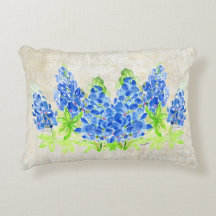 Blauwvintonijn Wilde bloemen Pillow