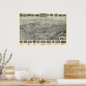 Blauwvintonijn, WV Panorama - 1911 Poster (Keuken)