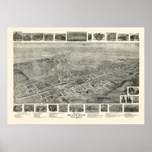 Blauwvintonijn, WV Panorama - 1911 Poster
