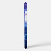 Blauwviolet wormgat Case-Mate iPhone case (Achterkant / Links)