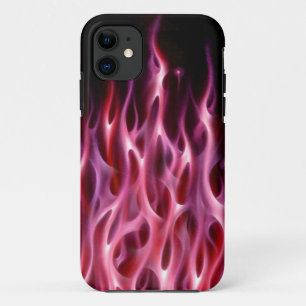 Blauwvlam ontwerp luchtborstelwagen iPhone 11 hoesje