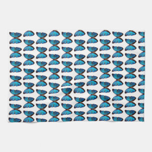 BLAUWVLEUGELIGE VLINDER keukendoek Theedoek