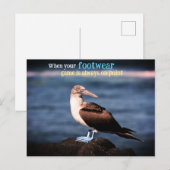 Blauwvoetganger Feestdagenkaart (Voorkant / Achterkant)