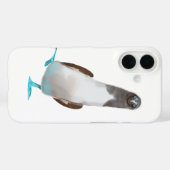 Blauwvoetige biddy Case-Mate iPhone case (Achterkant (horizontaal))