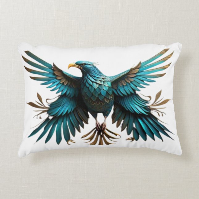 Blauwvogel Accent Kussen (Voorkant)