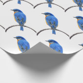 Blauwvogel Cadeaupapier (Hoek)