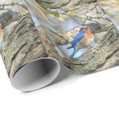 Blauwvogel Cadeaupapier (Rol Hoek)