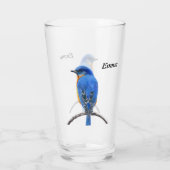 Blauwvogel Glas (Achterkant)