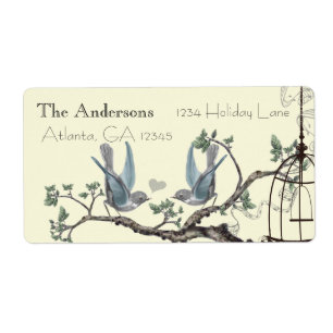  blauwvogel-labels etiket