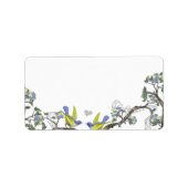  blauwvogel-labels etiket (Voorkant)