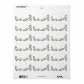  blauwvogel-labels etiket (Full Sheet)