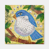 Blauwvogel Magneet (Voorkant)