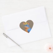Blauwvogel met bitterzoete stickers (Envelop)