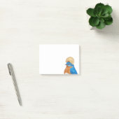 Blauwvogel met pierogi-pet post-it® notes (Kantoor)