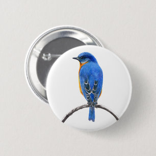 Blauwvogel Ronde Button 5,7 Cm